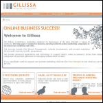 Screen shot of the Gillissa Ltd website.