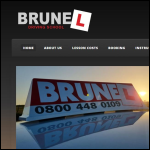 Screen shot of the Brunel School of Motoring Ltd website.