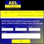 Screen shot of the E.L.S. Scaffolding Ltd website.