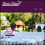 Screen shot of the Blooms & Drapes Ltd website.