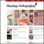 Screen shot of the Hastings Independent Press Cic website.
