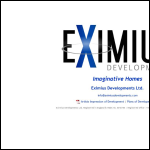 Screen shot of the Eximius Properties Ltd website.