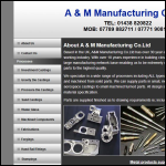 Screen shot of the Ama Manufacturng Ltd website.