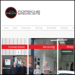 Screen shot of the Ocd Independent Porsche Specialists Ltd website.