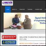 Screen shot of the Briztech Ltd website.