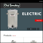 Screen shot of the Old Smokey Ltd website.