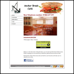 Screen shot of the Anchorbrook Cafe Ltd website.