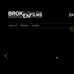 Screen shot of the Broken Films Ltd website.