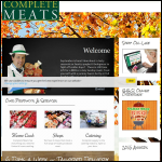 Screen shot of the Complete Meats Ltd website.