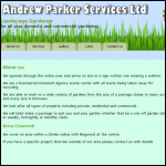 Screen shot of the Parker Maintenance Services Ltd website.