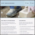 Screen shot of the Cpp Brickwork Contractors Ltd website.