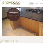 Screen shot of the Broadoak Carpentry Ltd website.