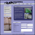 Screen shot of the Anaconda Chemicals Ltd website.