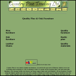 Screen shot of the Country Pine Trading Ltd website.