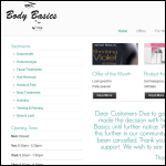Screen shot of the Body Basics Ltd website.