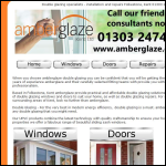 Screen shot of the Amberglaze (Kent) Ltd website.