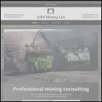 Screen shot of the Anb Mining Ltd website.
