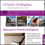 Screen shot of the O'neill's of Brighton Cleaning Services Ltd website.