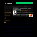 Screen shot of the Chimtec Chimney Solutions website.