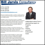 Screen shot of the Bill Jarvis Consultancy Ltd website.