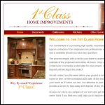 Screen shot of the 1st Class Home Improvements Ltd website.