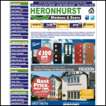 Screen shot of the Heronhurst Window & Door Centre Ltd website.