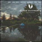 Screen shot of the Sophie Duckworth Photography Ltd website.