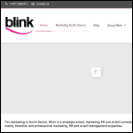 Screen shot of the Blink Brand & Marketing Ltd website.