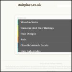 Screen shot of the Stairplace Ltd website.