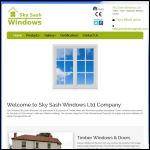 Screen shot of the Sky Light Windows (London) Ltd website.