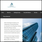 Screen shot of the Aderyn Building Consultancy Ltd website.