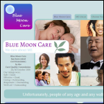 Screen shot of the Blue Moon Childcare Ltd website.