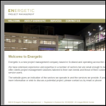 Screen shot of the Energetic Uk Project Management Ltd website.