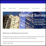 Screen shot of the Building Survey Doctor Ltd website.