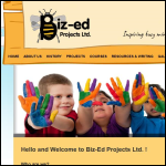 Screen shot of the Biz-ed Consultancy Ltd website.