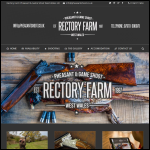 Screen shot of the Rectory Farm Pheasant & Game Shoot website.