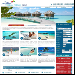 Screen shot of the Maldives Holidays Direct website.