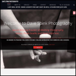 Screen shot of the Dave Spink Photography Ltd website.