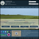 Screen shot of the The Old Manor Hotel website.