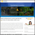 Screen shot of the PerfectWorks Gardeners website.