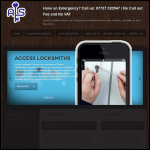 Screen shot of the Access Locksmith Solutions Ltd website.