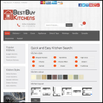 Screen shot of the Best Buy Kitchens website.