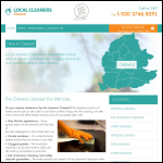 Screen shot of the Local Cleaners Chiswick website.