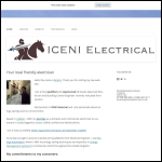 Screen shot of the ICENI Electrical website.