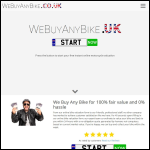 Screen shot of the We Buy Any Bike website.