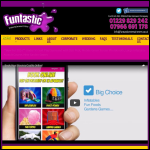 Screen shot of the Funtastic Entertainment website.