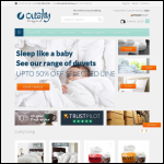 Screen shot of the Feather Duvets website.