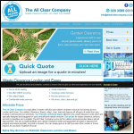 Screen shot of the The All Clear Company website.