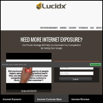 Screen shot of the Lucidx Lead Generation website.