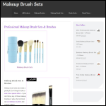 Screen shot of the Makeup Brush Sets website.